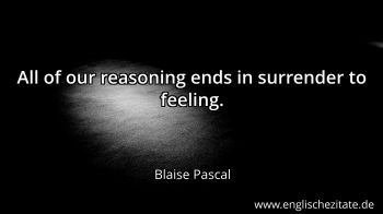 Englisches Zitat von Blaise Pascal als Bild