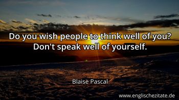 Englisches Zitat von Blaise Pascal als Bild