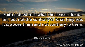 Englisches Zitat von Blaise Pascal als Bild