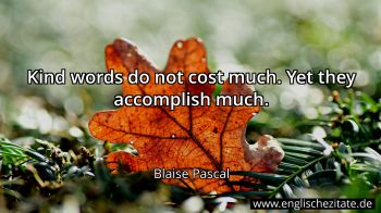 Englisches Zitat von Blaise Pascal als Bild