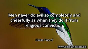Englisches Zitat von Blaise Pascal als Bild