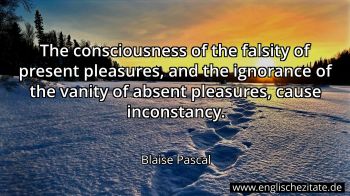 Englisches Zitat von Blaise Pascal als Bild