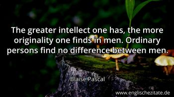 Englisches Zitat von Blaise Pascal als Bild