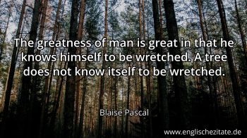 Englisches Zitat von Blaise Pascal als Bild