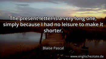 Englisches Zitat von Blaise Pascal als Bild