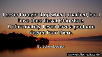 Englisches Zitat von Bo Schembechler als Bild