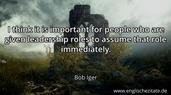 Englisches Zitat von Bob Iger als Bild