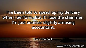 Englisches Zitat von Bob Newhart als Bild