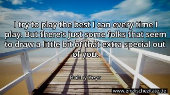 Englisches Zitat von Bobby Keys als Bild
