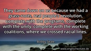 Englisches Zitat von Bobby Seale als Bild