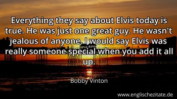 Englisches Zitat von Bobby Vinton als Bild