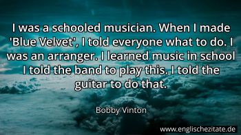 Englisches Zitat von Bobby Vinton als Bild