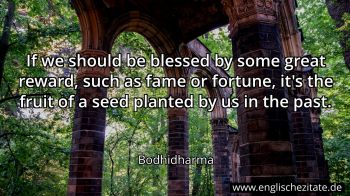 Englisches Zitat von Bodhidharma als Bild