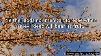 Englisches Zitat von Bodhidharma als Bild
