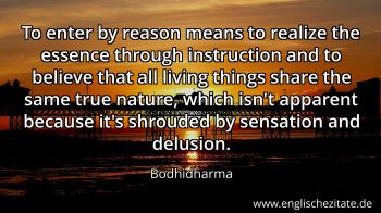 Englisches Zitat von Bodhidharma als Bild