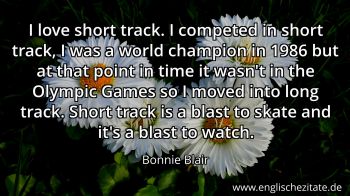 Englisches Zitat von Bonnie Blair als Bild