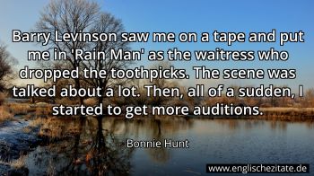 Englisches Zitat von Bonnie Hunt als Bild