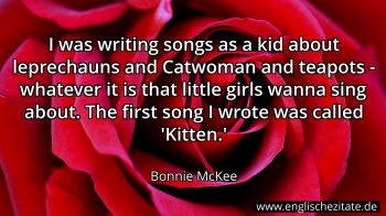 Englisches Zitat von Bonnie McKee als Bild