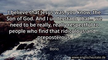 Englisches Zitat von Bono als Bild