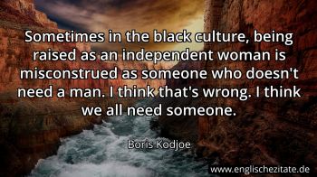 Englisches Zitat von Boris Kodjoe als Bild