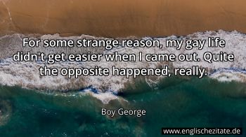 Englisches Zitat von Boy George als Bild