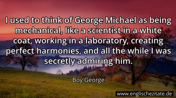 Englisches Zitat von Boy George als Bild