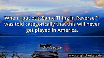 Englisches Zitat von Boy George als Bild