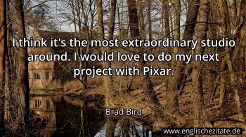 Englisches Zitat von Brad Bird als Bild