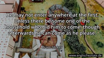 Englisches Zitat von Bram Stoker als Bild