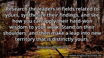 Englisches Zitat von Brendon Burchard als Bild