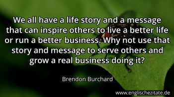 Englisches Zitat von Brendon Burchard als Bild