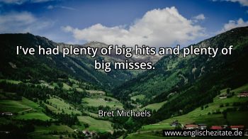 Englisches Zitat von Bret Michaels als Bild