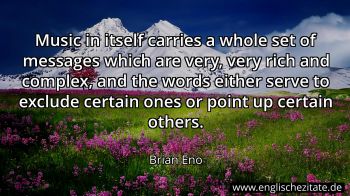 Englisches Zitat von Brian Eno als Bild