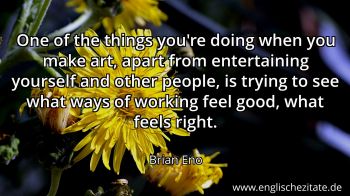 Englisches Zitat von Brian Eno als Bild