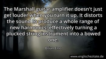 Englisches Zitat von Brian Eno als Bild