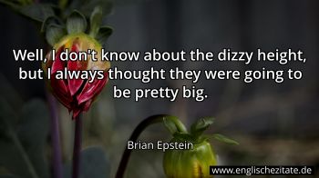 Englisches Zitat von Brian Epstein als Bild