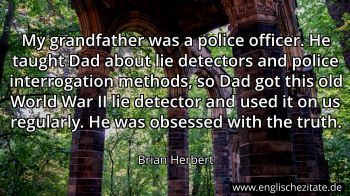 Englisches Zitat von Brian Herbert als Bild
