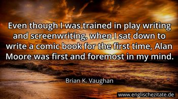 Englisches Zitat von Brian K. Vaughan als Bild