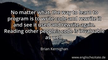 Englisches Zitat von Brian Kernighan als Bild