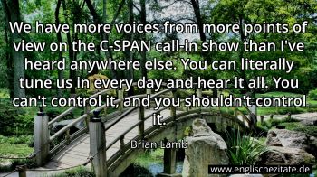 Englisches Zitat von Brian Lamb als Bild