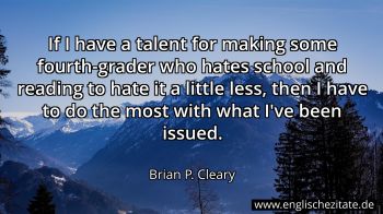 Englisches Zitat von Brian P. Cleary als Bild