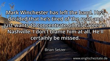Englisches Zitat von Brian Setzer als Bild