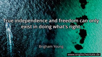Englisches Zitat von Brigham Young als Bild