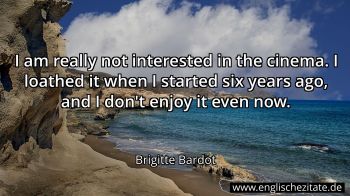 Englisches Zitat von Brigitte Bardot als Bild