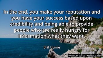 Englisches Zitat von Brit Hume als Bild