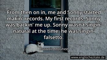 Englisches Zitat von Brownie McGhee als Bild
