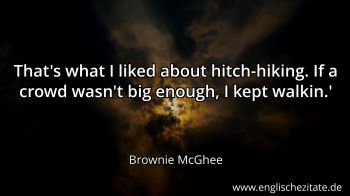 Englisches Zitat von Brownie McGhee als Bild