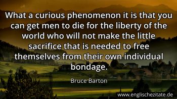 Englisches Zitat von Bruce Barton als Bild