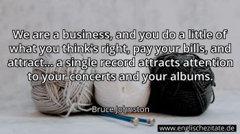 Englisches Zitat von Bruce Johnston als Bild