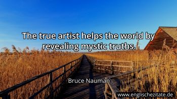 Englisches Zitat von Bruce Nauman als Bild